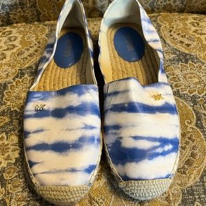 Blue Michael Kors Espadrille Flats